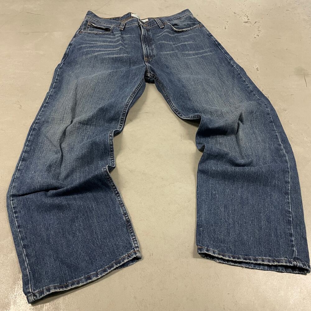 baggy Y2K faded urban pipeline skate jeans 36x32